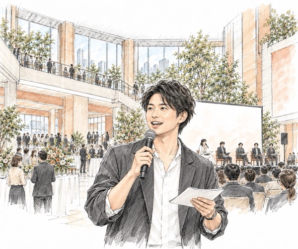個性派・タレントMCのイメージイラスト